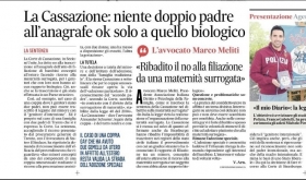 Il Messaggero - un commento dell'Avv. Meliti sul tema della maternità surrogata - Associazione Italiana 