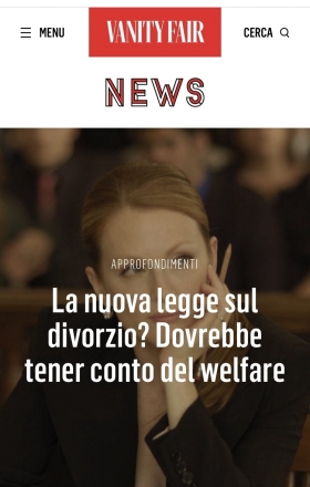 VanityFair - Nuovo disegno di legge sul divorzio - Avv. Marco Meliti - Associazione Italiana 