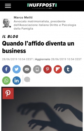 Huffingtonpost - Quando l'affido diventa un business - Avv. Marco Meliti - Associazione Italiana 