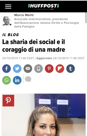 Huffingtonpost - Il coraggio di una madre - Avv. Marco Meliti - Associazione Italiana 