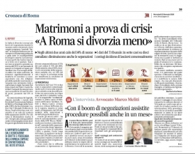 Il Messaggero - i dati del Tribunale di Roma raccolti dalla DPF - Associazione Italiana 