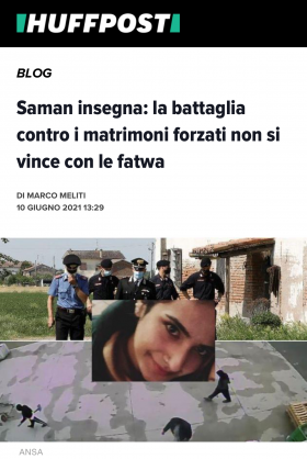 Huffingtonpost - la triste storia di Saman - il commento dell'Avv. Marco Meliti - Associazione Italiana 