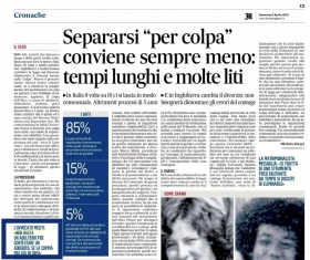 Il Messaggero- Avv. Marco Meliti - separazione e addebito - Associazione Italiana 