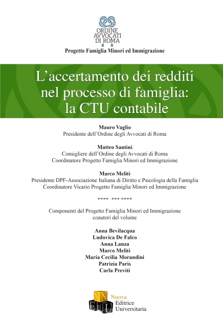L'ACCERTAMENTO DEI REDDITI NEL PROCESSO DI FAMIGLIA: la CTU contabile - Associazione Italiana