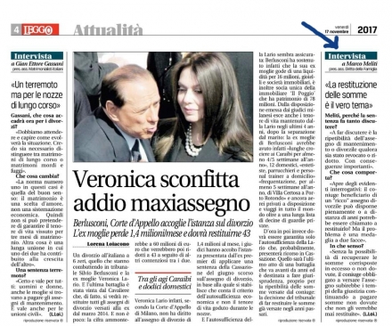 LEGGO - Sentenza Berlusconi-Lario - Avv. Marco Meliti - Associazione Italiana