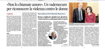 Il Messaggero - Convegno DPF Non lo chiamate amore Avv. Marco Meliti - Associazione Italiana 