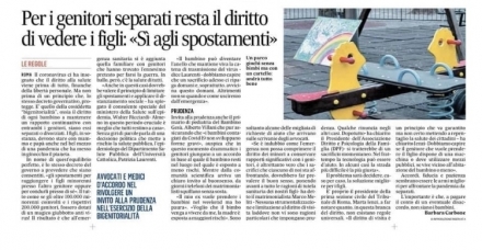 Il Messaggero - La gestione dei figli al tempo del Covid - Avv. Marco Meliti - Associazione Italiana 